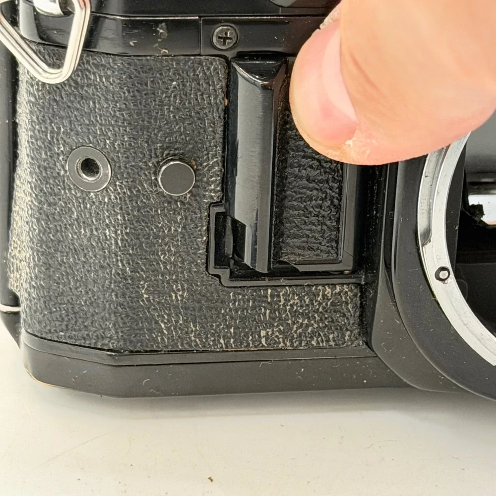 Lot of 2 Canon A-1 35mm SLR Film Camera Body Black Vintage Tested - For Parts